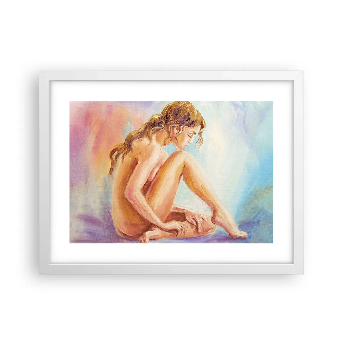 Plakat i hvid ramme - Ungdomens handling - 40x30 cm