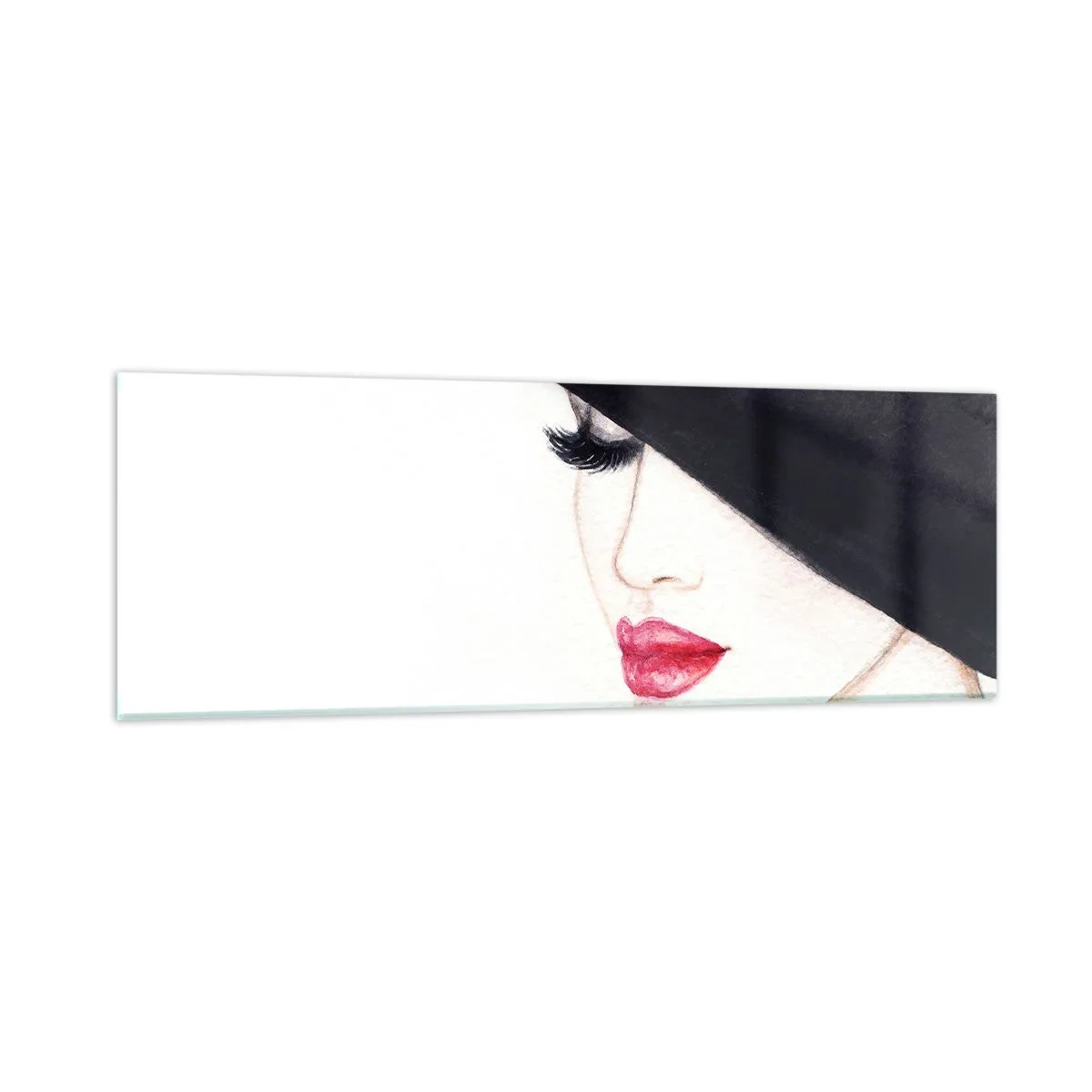 Billede på glas - Elegance og sensualitet - 90x30 cm