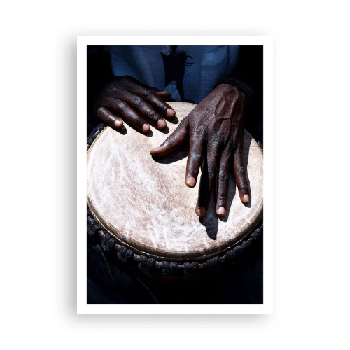 Plakat - Lev i takt med din rytme - 70x100 cm