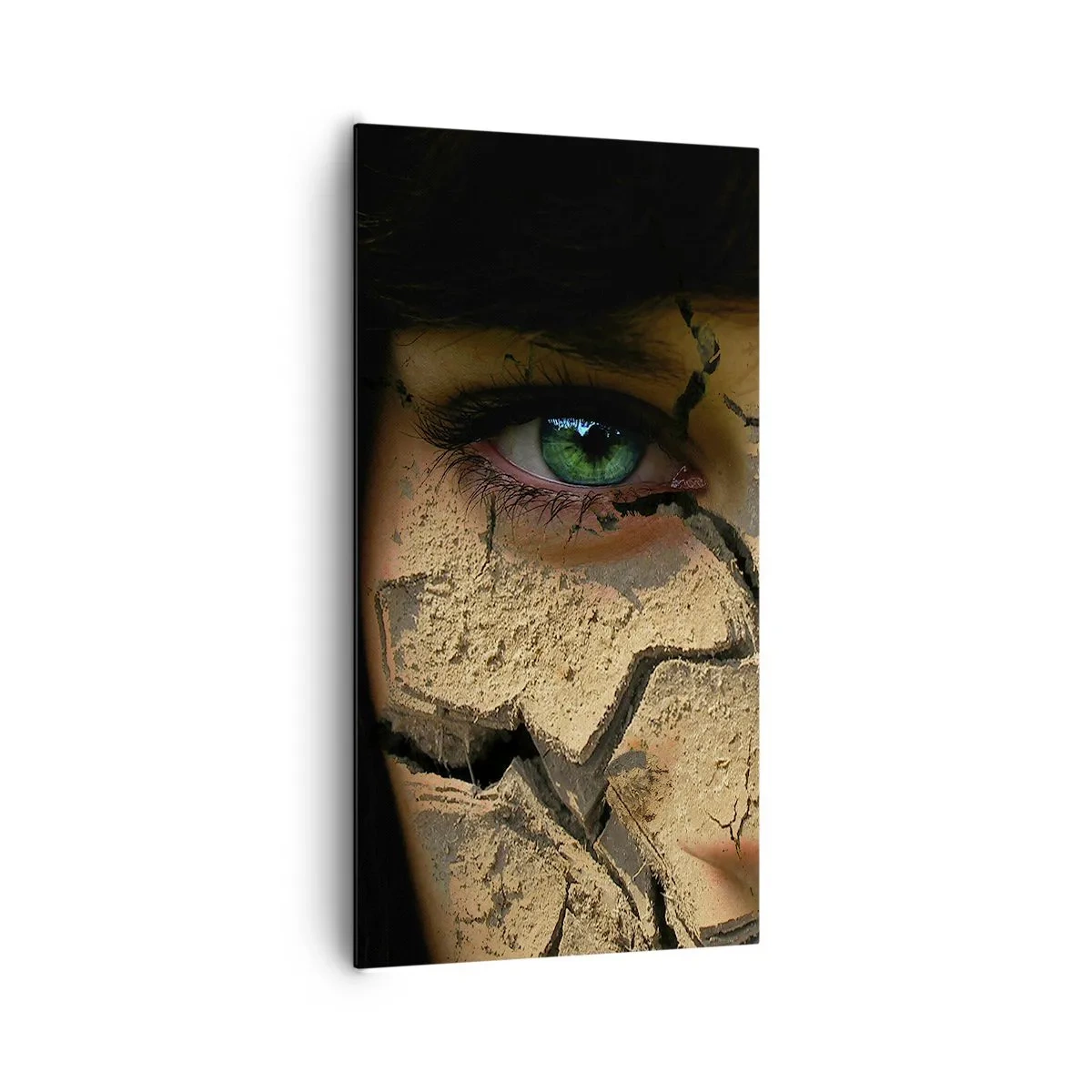 Lærredstryk - Billede på lærred - Glæde og rædsel på samme tid - 65x120 cm