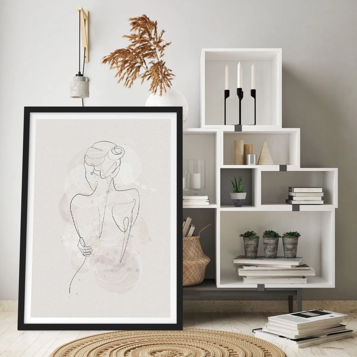 Plakat i sort ramme - Som et følsomt instrument - 30x40 cm