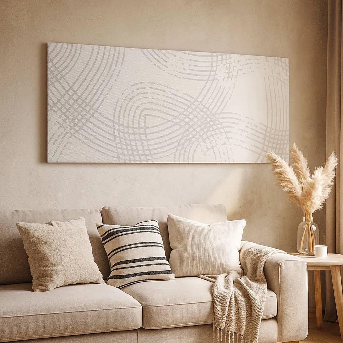 Lærredstryk - Billede på lærred - Der er ingen lige vej - 100x40 cm