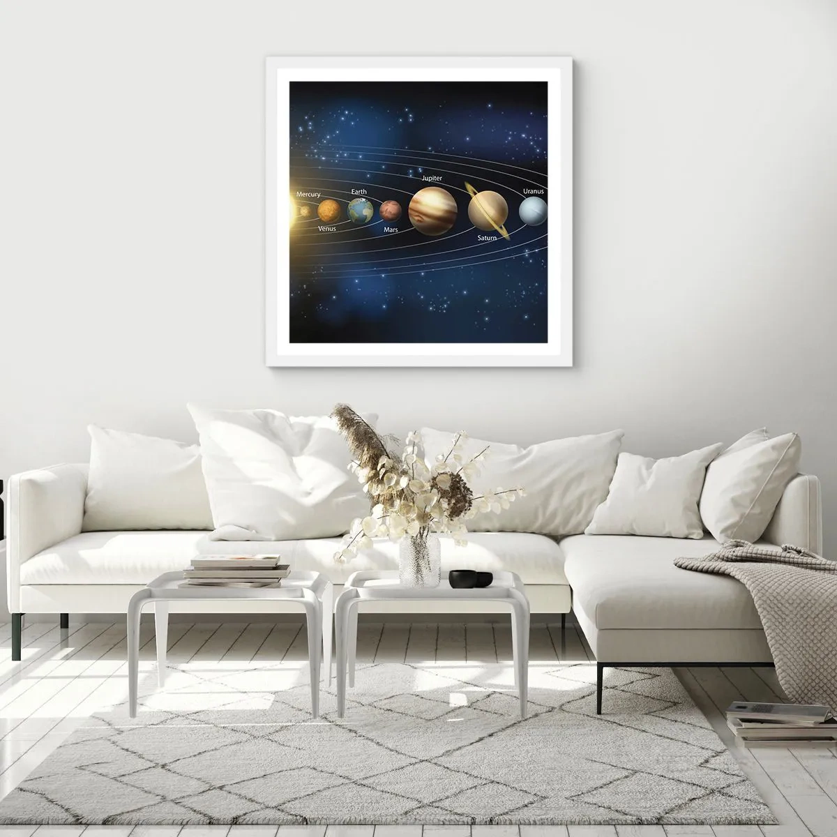 Plakat i hvid ramme - En ud af ti - 30x30 cm