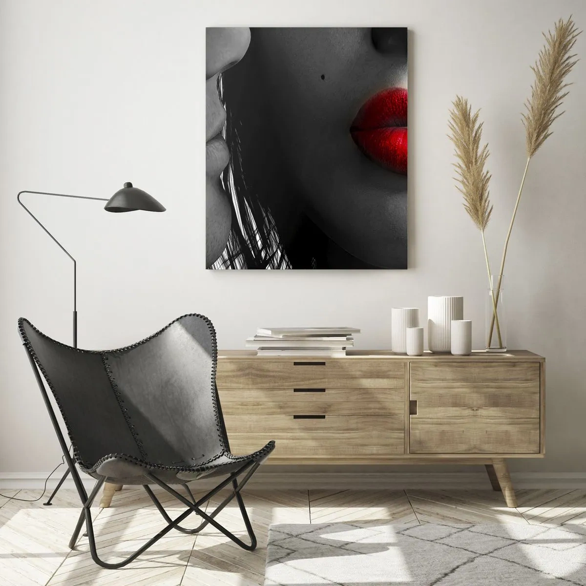 Billede på glas - Ansigt til ansigt  - 70x100 cm