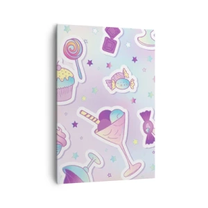 Lærredstryk - Billede på lærred - At have en fødselsdag hver dag - 70x100 cm