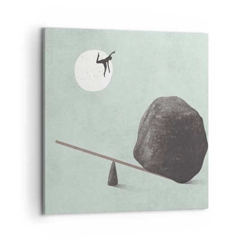 Lærredstryk - Billede på lærred - En drøm går i opfyldelse - 60x60 cm