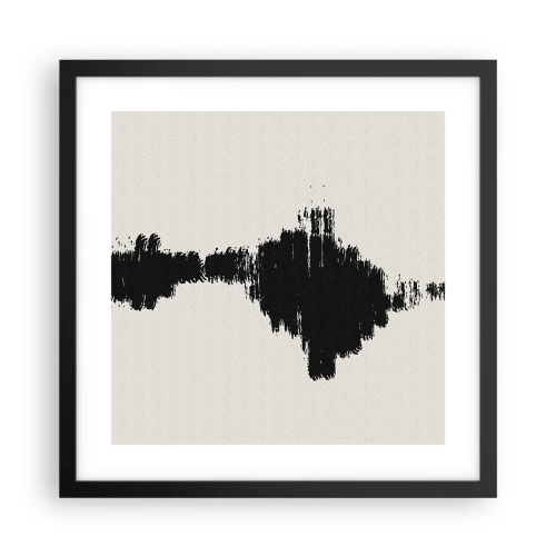 Plakat i sort ramme - Fantasiens vibrationer - 40x40 cm