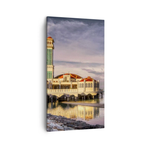 Lærredstryk - Billede på lærred - Naturens tempel - 45x80 cm