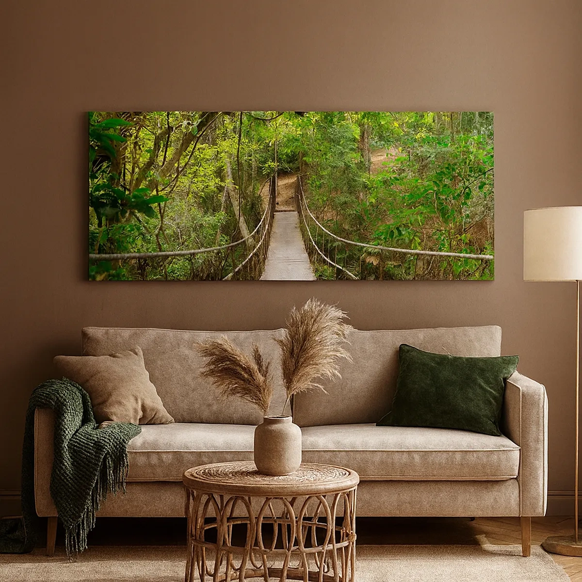 Lærredstryk - Billede på lærred - Fordi der vokser en slyngplante i haven - 30x30 cm