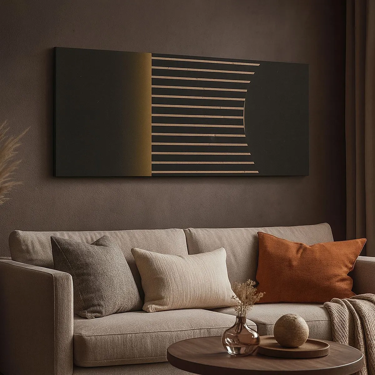 Lærredstryk - Billede på lærred - Udforsk mørket - 100x40 cm