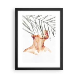 Plakat i sort ramme - Mærk pulsen i troperne - 30x40 cm