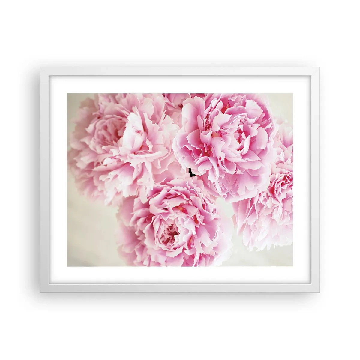 Plakat i hvid ramme - I lyserød glamour - 50x40 cm