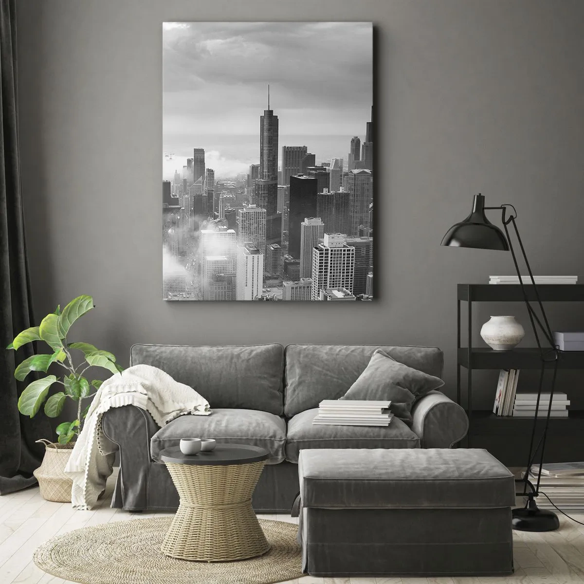Lærredstryk - Billede på lærred - Amerikansk landskab - 50x70 cm