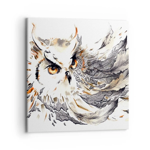 Lærredstryk - Billede på lærred - Hun kom fra den magiske verden - 70x70 cm