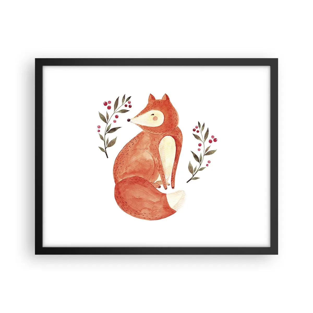 Plakat i sort ramme - Lille rødhåret - 50x40 cm