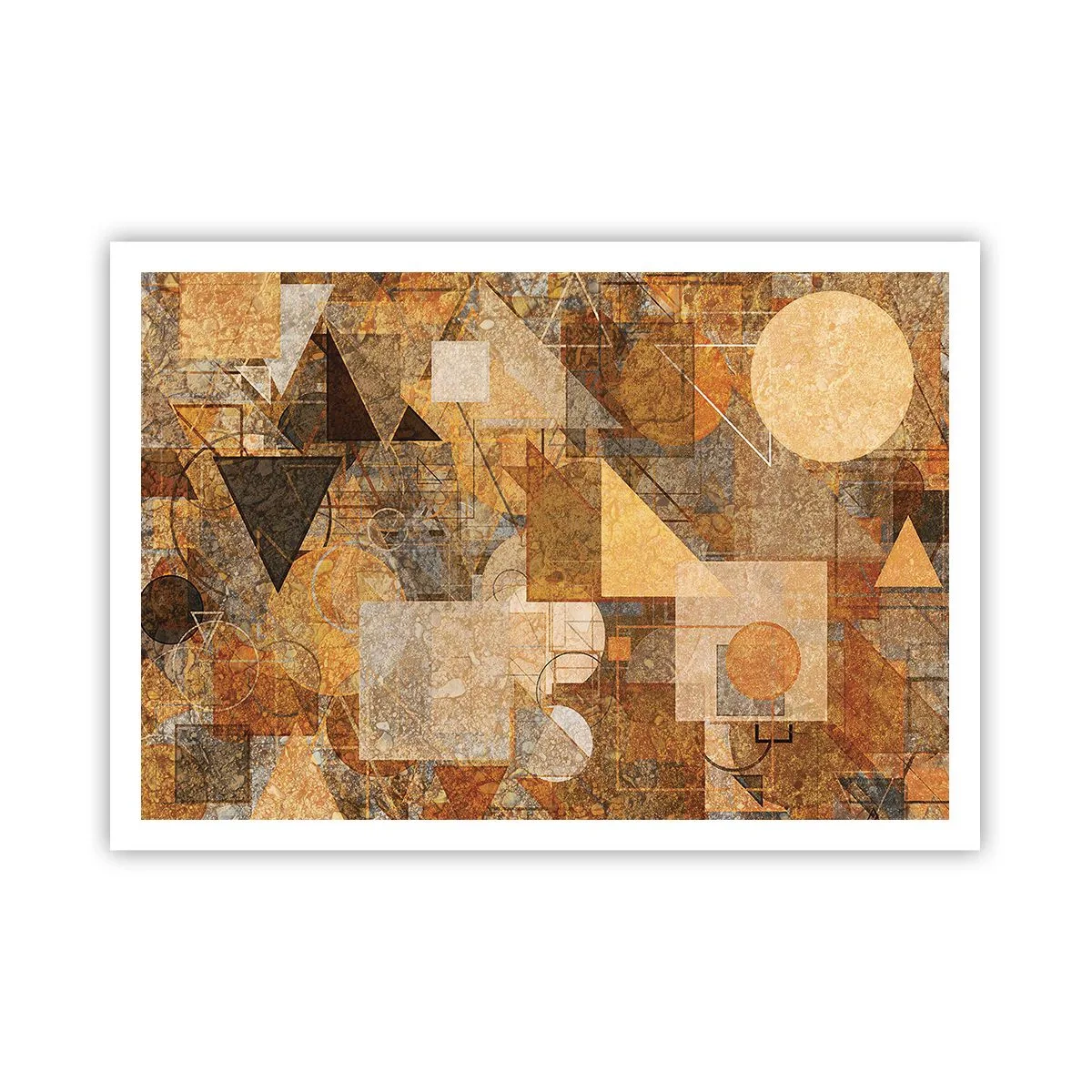 Plakat - Kubistisk bronzeundersøgelse - 100x70 cm