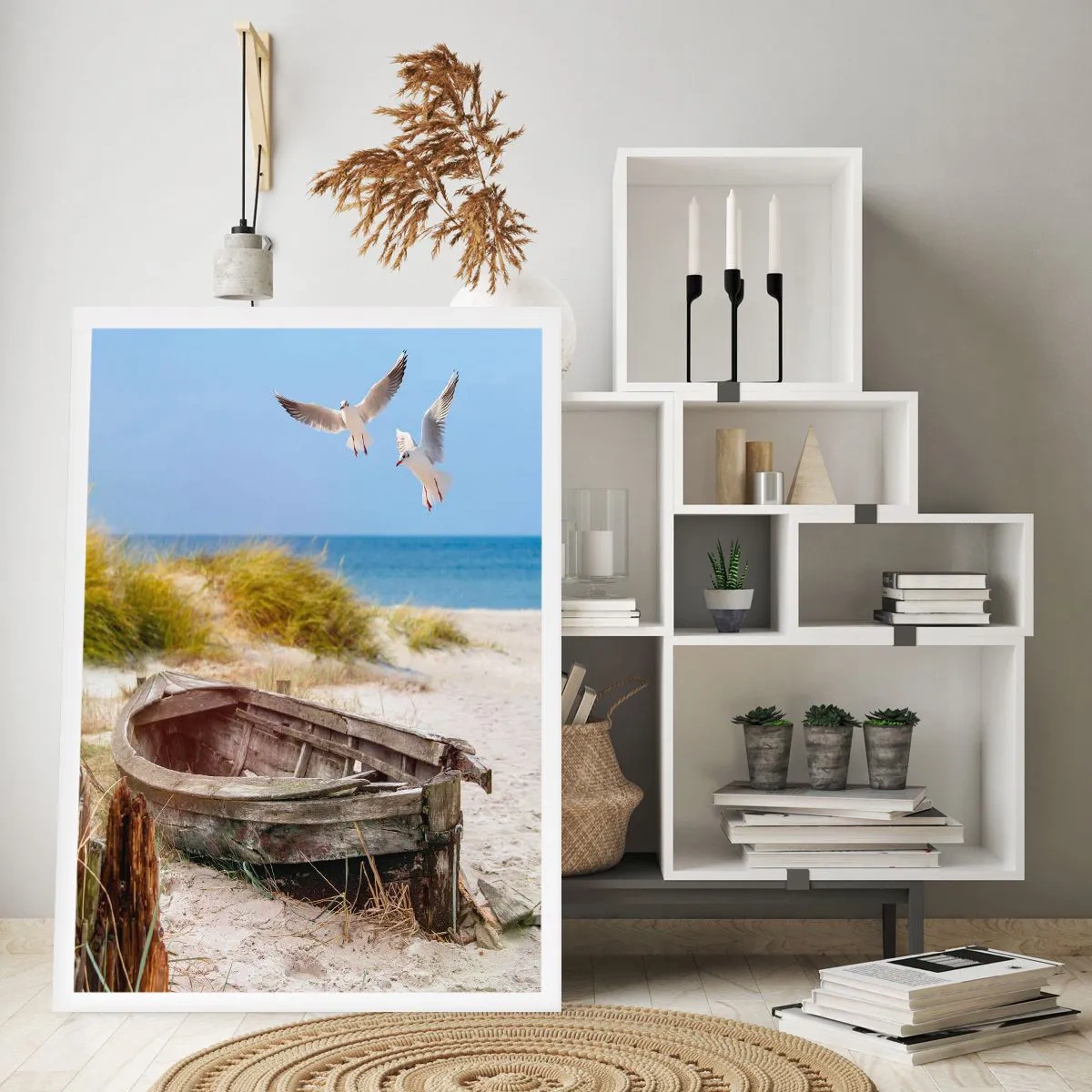 Plakat - Badet i vinden - 70x100 cm