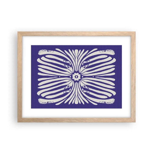 Plakat i ramme af lyst egetræ - Etniske inspirationer - 40x30 cm