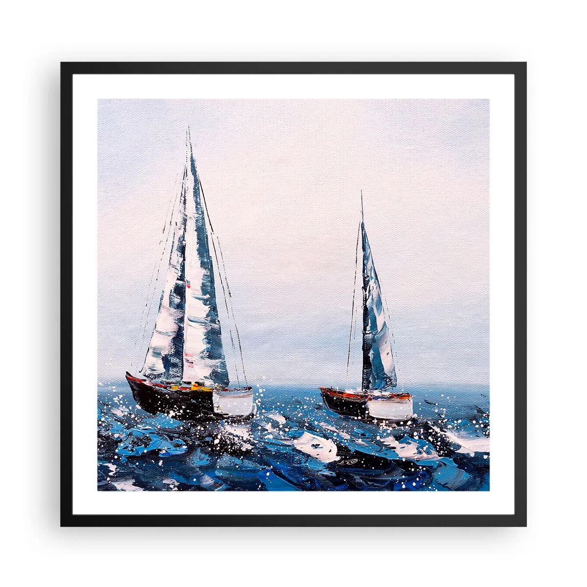 Plakat i sort ramme - Vindens broderskab - 60x60 cm