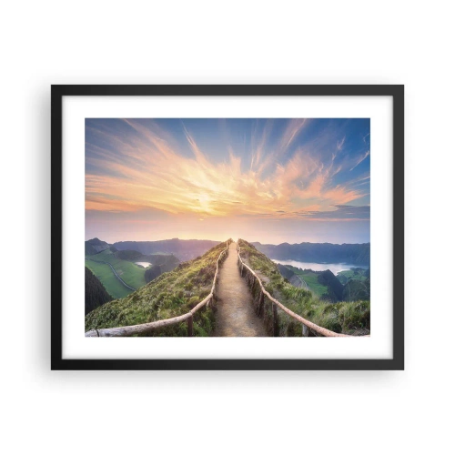 Plakat i sort ramme - Tæt på himlen - 50x40 cm