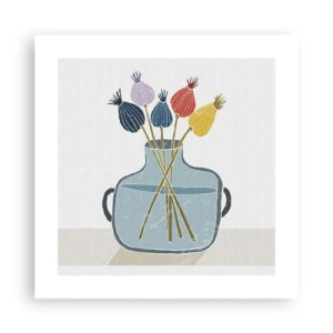 Plakat - Som et valmuefrø - 40x40 cm