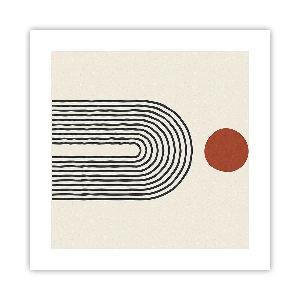 Plakat - Magnetisme af former og farver - 40x40 cm