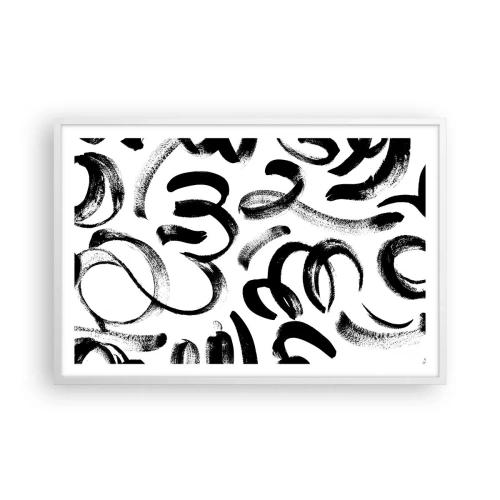 Plakat i hvid ramme - I sort og hvidt - 91x61 cm