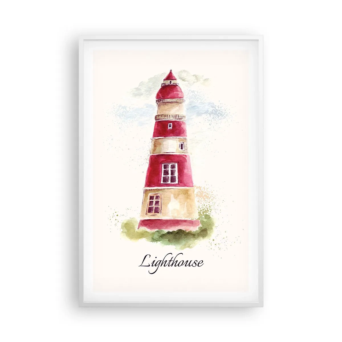 Plakat i hvid ramme - Altid vejret omkring - 61x91 cm