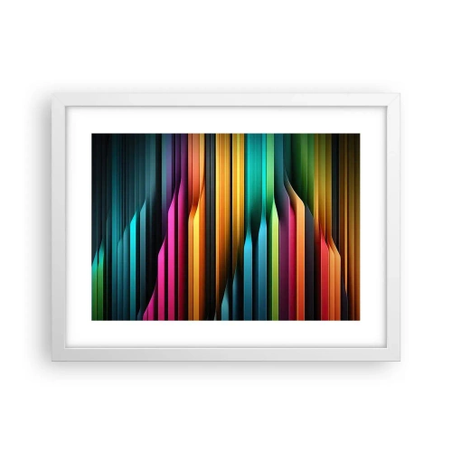 Plakat i hvid ramme - Lysende orgel - 40x30 cm