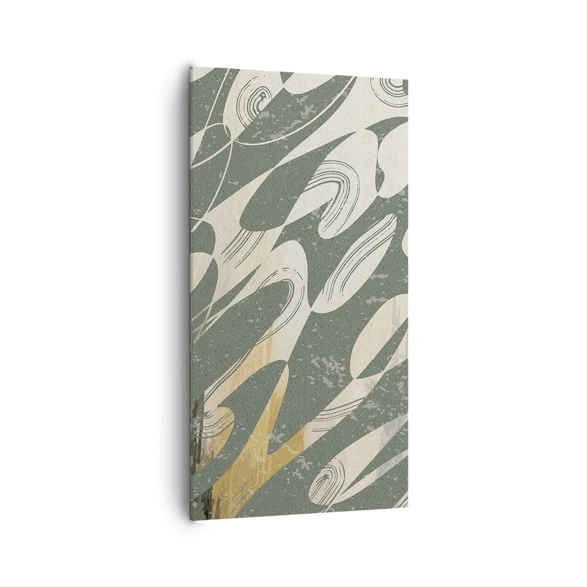 Lærredstryk - Billede på lærred - Rytmisk abstraktion - 65x120 cm