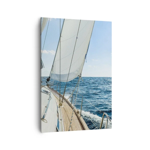 Lærredstryk - Billede på lærred - Ahoj , eventyr - 70x100 cm
