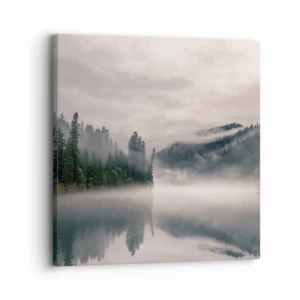 Lærredstryk - Billede på lærred - I drømmen, i tågen - 30x30 cm