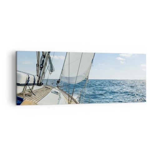 Lærredstryk - Billede på lærred - Ahoj , eventyr - 140x50 cm