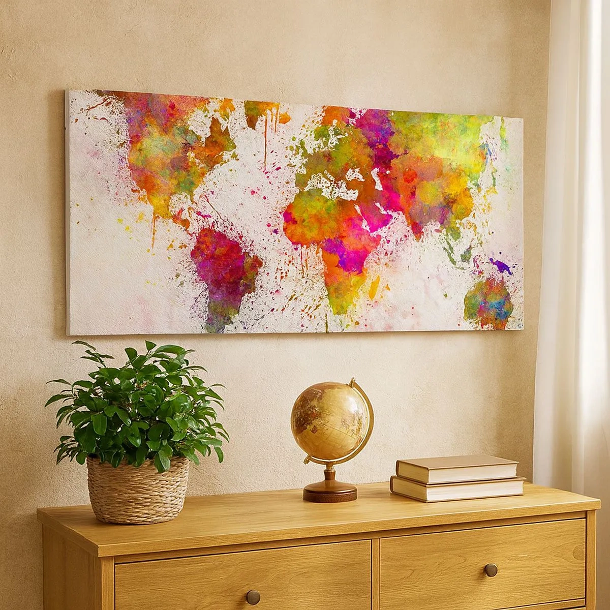 Lærredstryk - Billede på lærred - På en eller anden måde gik det bare godt - 100x40 cm