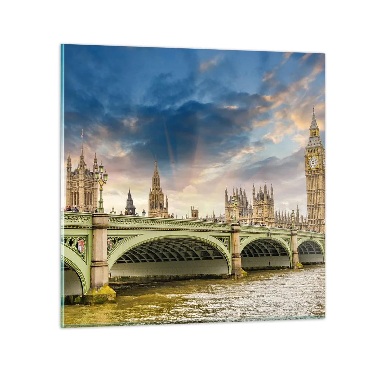 Billede på glas - Tiden stod stille i Imperiet - 60x60 cm