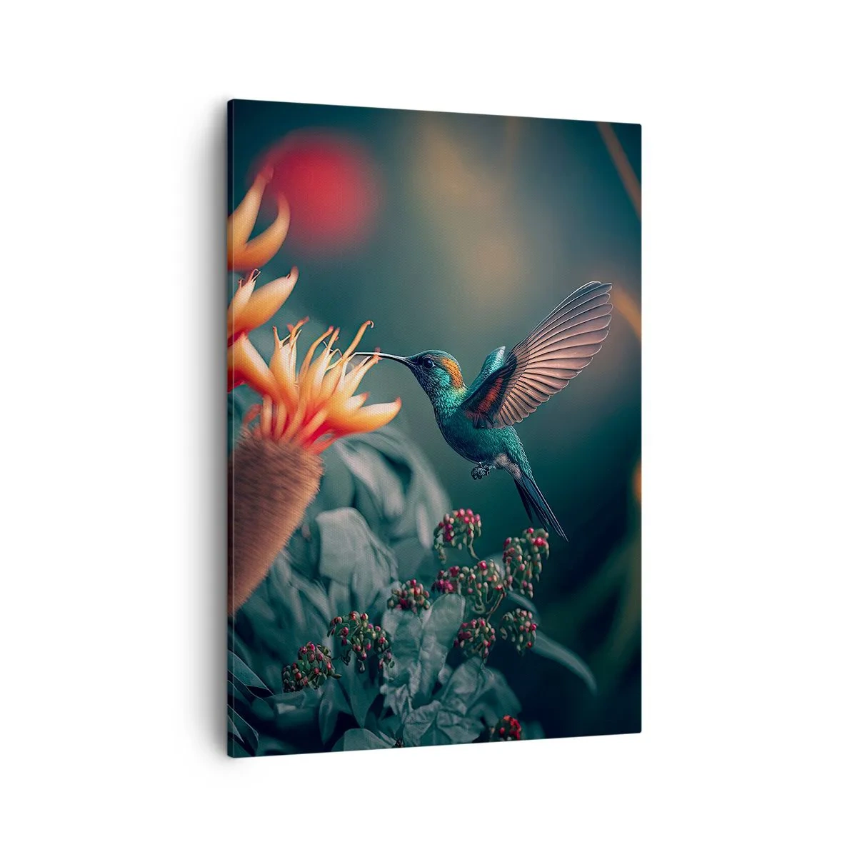 Lærredstryk - Billede på lærred - Et virkelig farverigt liv - 50x70 cm
