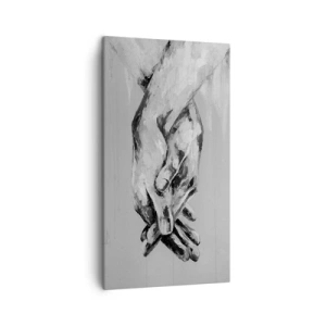 Lærredstryk - Billede på lærred - Begyndelsen ... - 45x80 cm