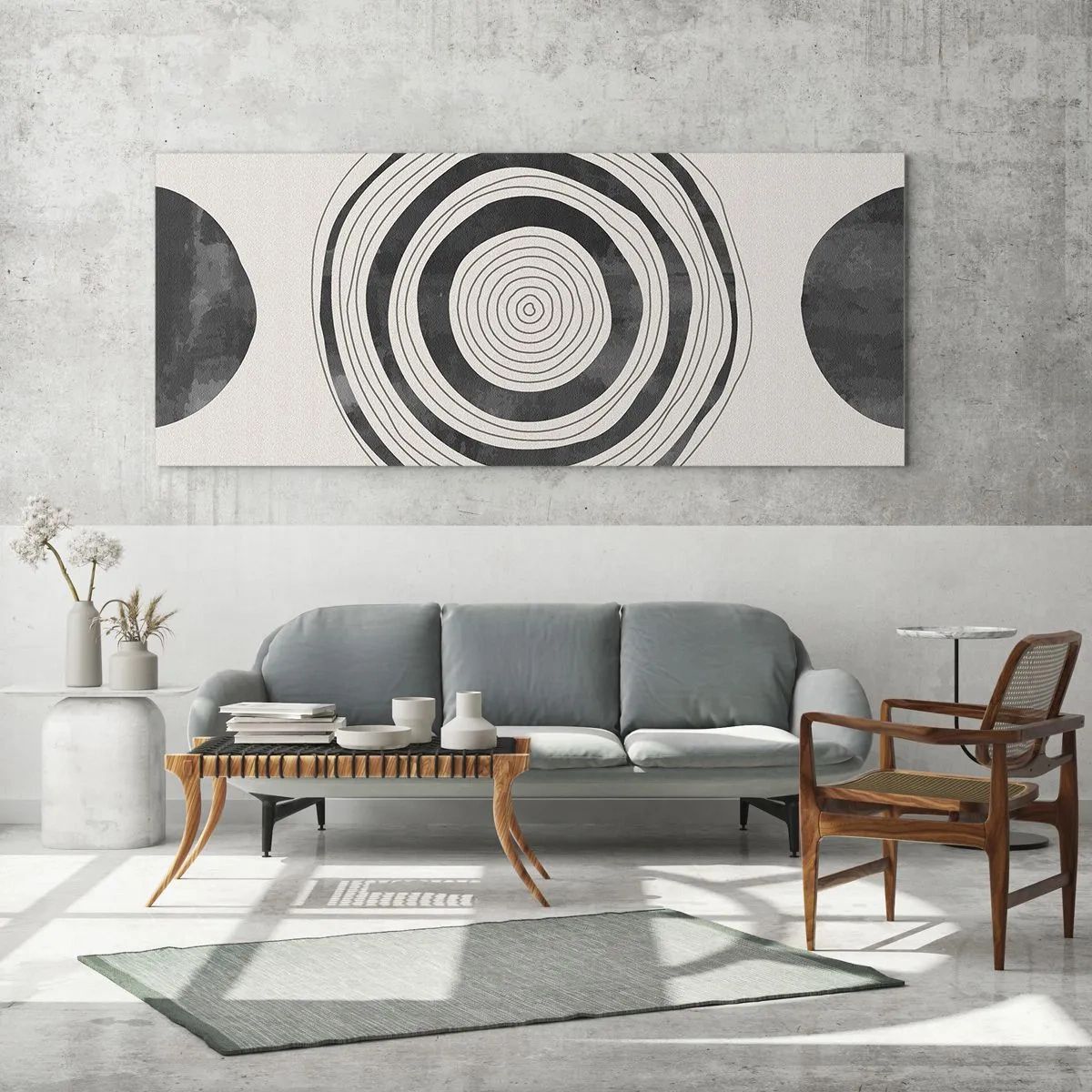 Billede på glas - Det vigtige er det, der er imellem - 100x40 cm