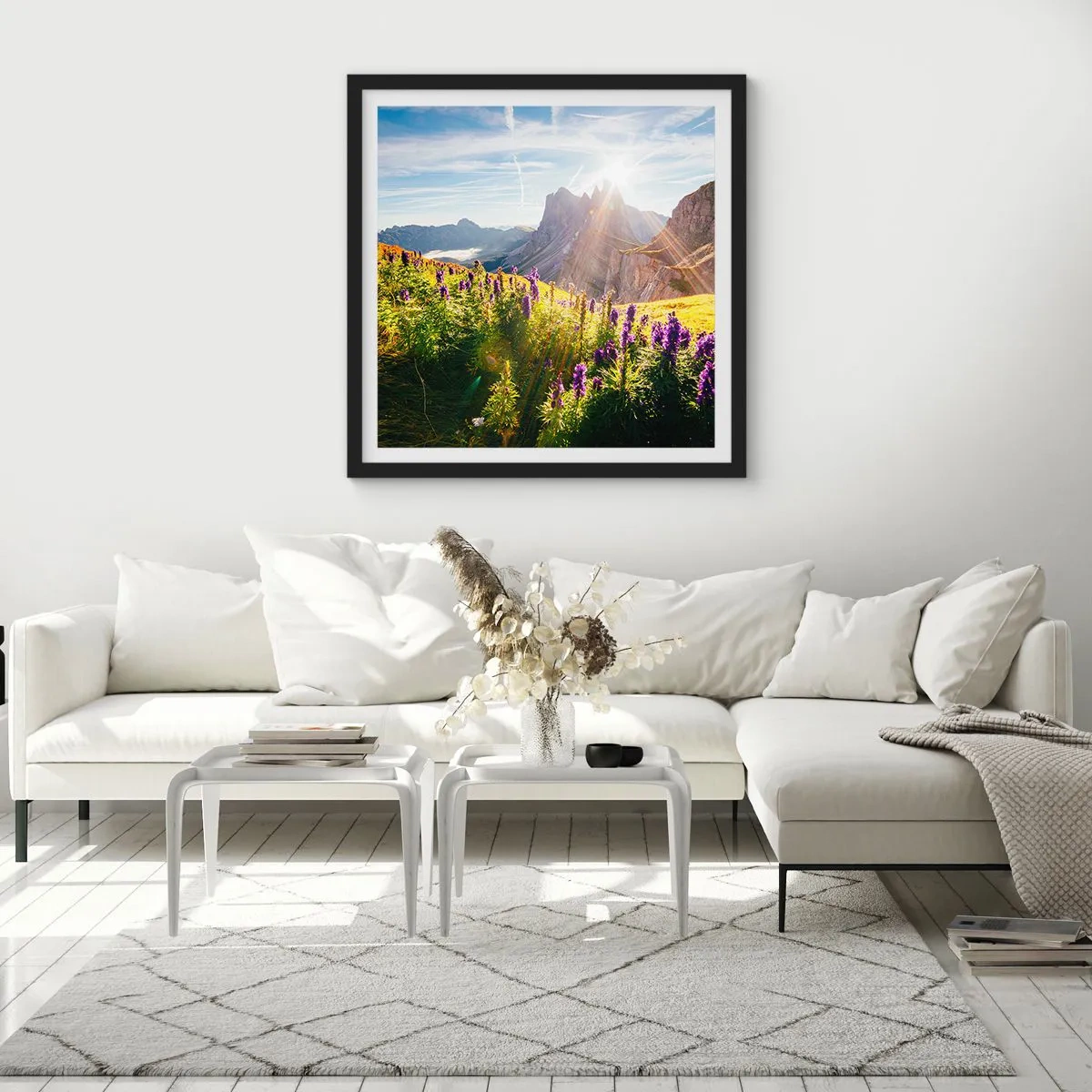 Plakat i sort ramme - Urternes hemmelige liv - 60x60 cm