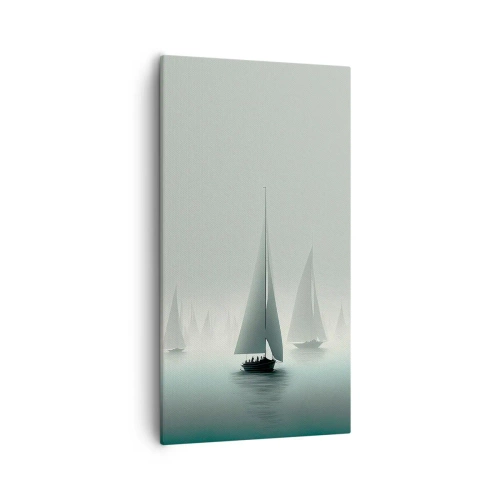 Lærredstryk - Billede på lærred - Bygget af tåge - 55x100 cm