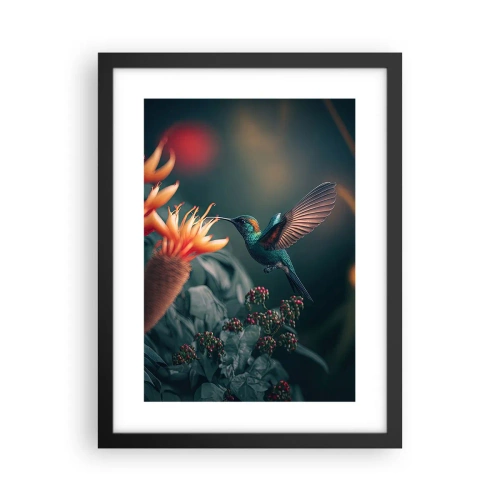 Plakat i sort ramme - Et virkelig farverigt liv - 30x40 cm