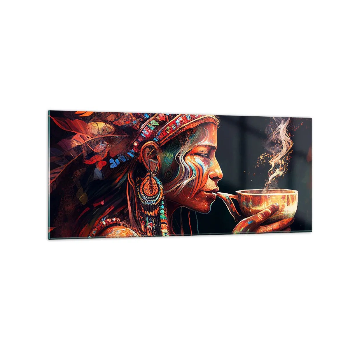 Billede på glas - Et magisk ritual - 120x50 cm