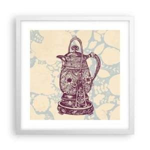 Plakat i hvid ramme - Skønheden i hverdagslivet - 40x40 cm