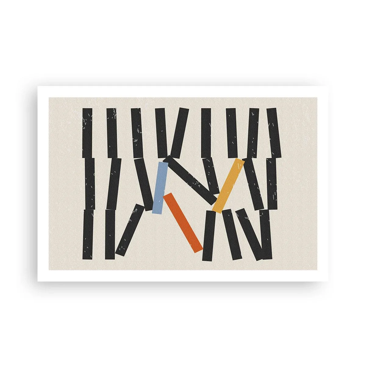 Plakat - Dominoer - komposition - 91x61 cm