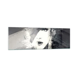 Billede på glas - Bag et gråt slør - 160x50 cm