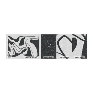 Prøve Fototapet Selvklæbende Deluxe Sticker - Abstrakt leg i en labyrint - Boho, Minimalisme, Stykke - 100x30 cm