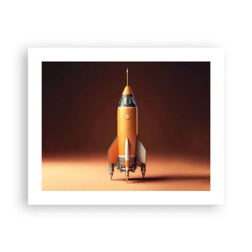 Plakat - Det begynder med en drøm - 50x40 cm