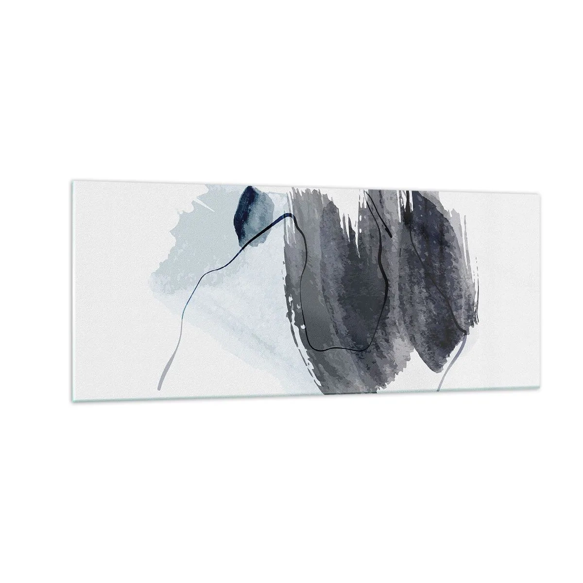 Billede på glas - Intensitet og bevægelse - 100x40 cm