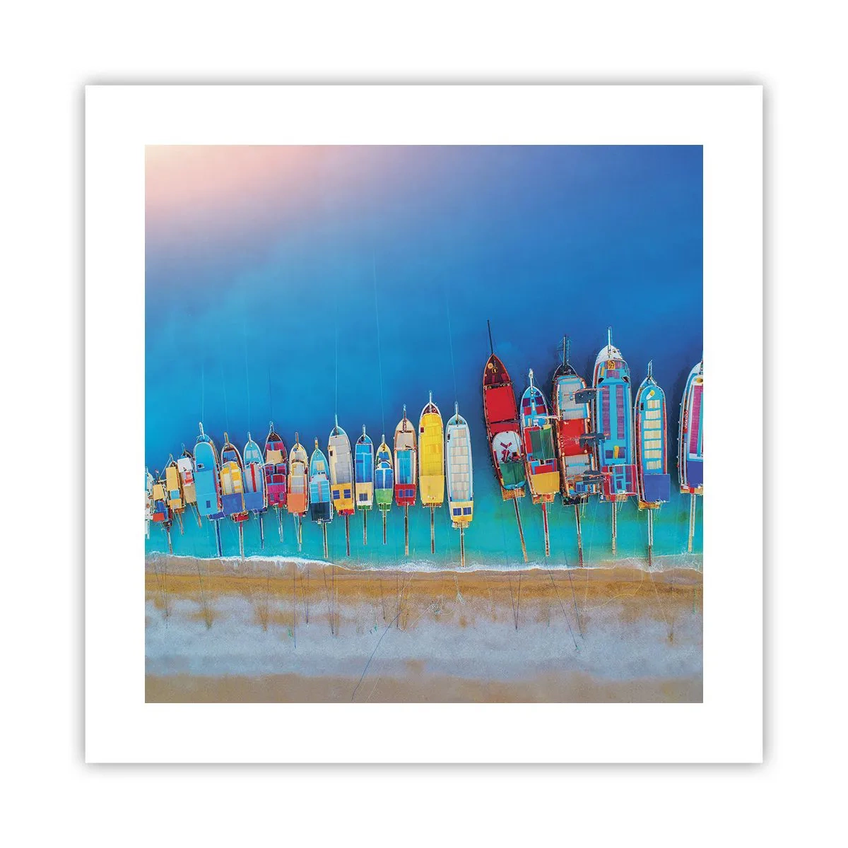 Plakat - Fra et fugleperspektiv - 40x40 cm