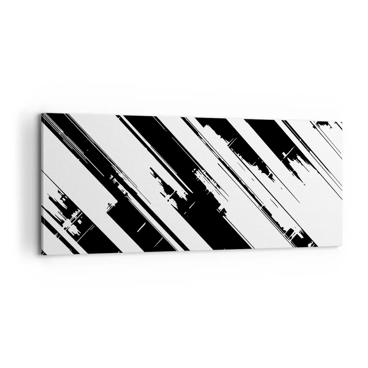 Lærredstryk - Billede på lærred - Intens og dynamisk komposition - 100x40 cm